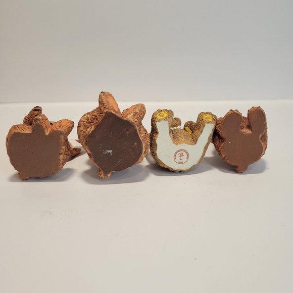 Vintage Teddy Bear Figurines Set of 4 Each about 3" - Picture 11 of 13